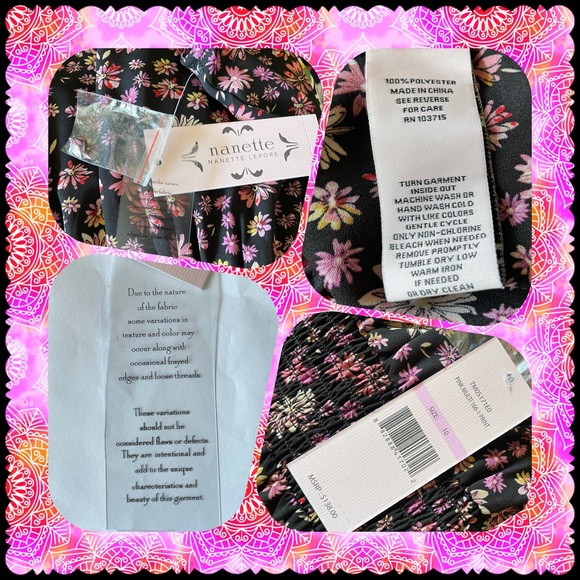 Nanette Lepore “Smock Mock Neck”Dress - Picture 5 of 6